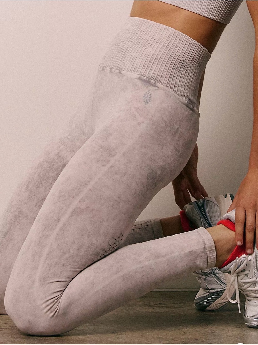 Free People FP Movement Good Karma High-Rise 7/8 Length Leggings Ice Gray M
